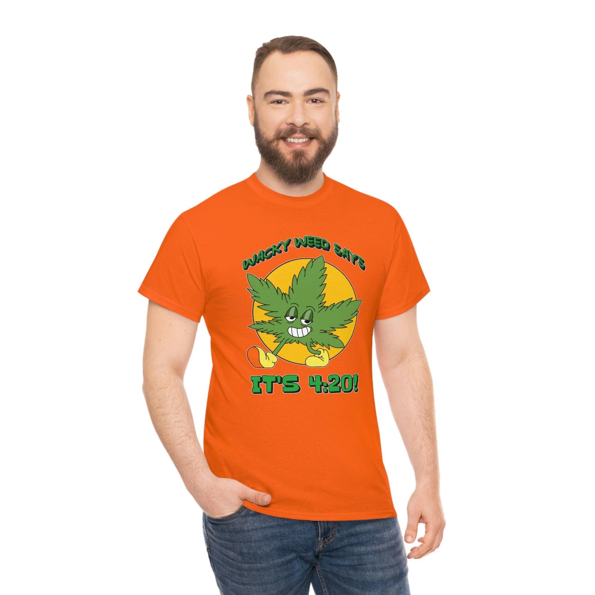 Wacky Weed Says It's 4:20! - T-Shirt - Witty Twisters Fashions