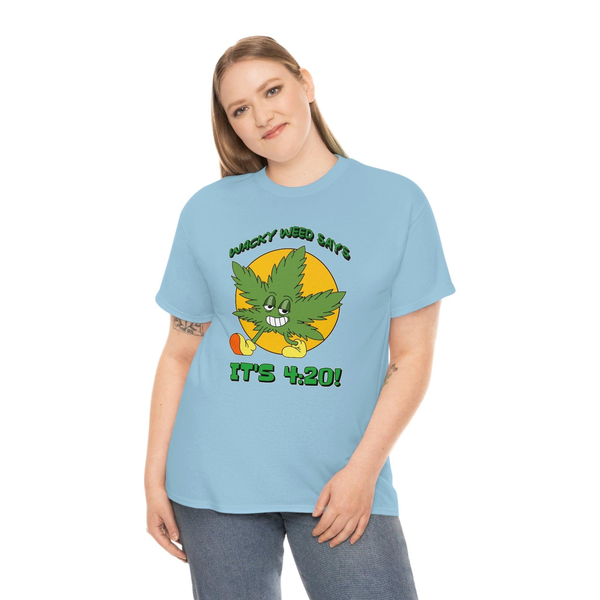 Wacky Weed Says It's 4:20! - T-Shirt - Witty Twisters Fashions