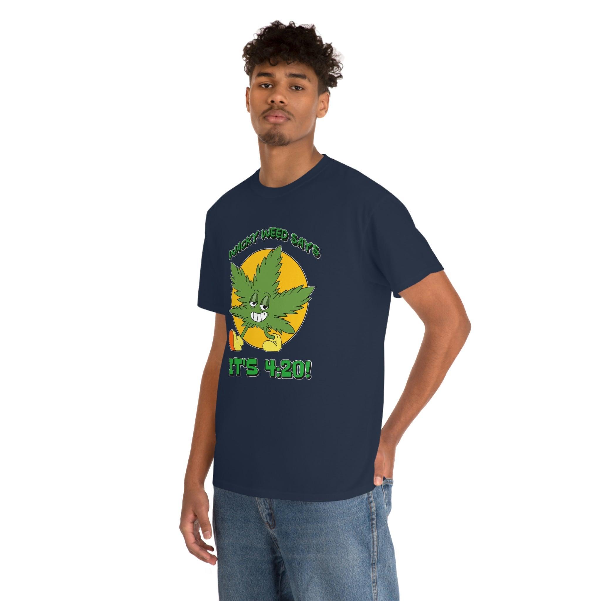 Wacky Weed Says It's 4:20! - T-Shirt - Witty Twisters Fashions