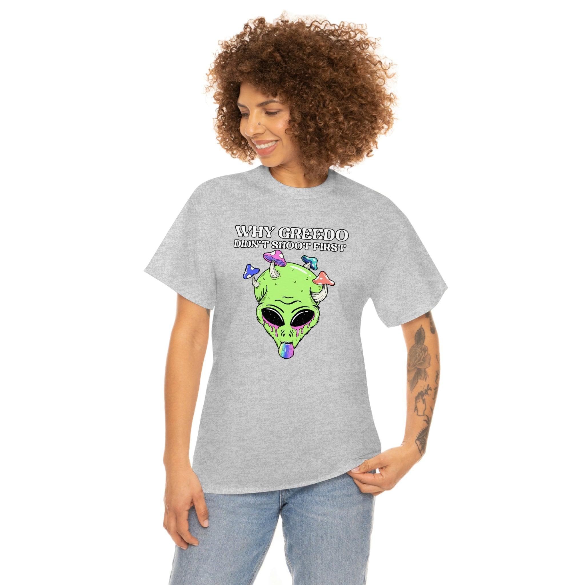 Why Greedo didn't shoot first - T-Shirt - Witty Twisters Fashions